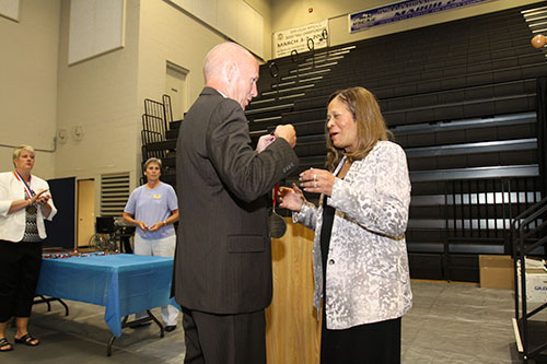 Jes Hudson and Vivian Stringer